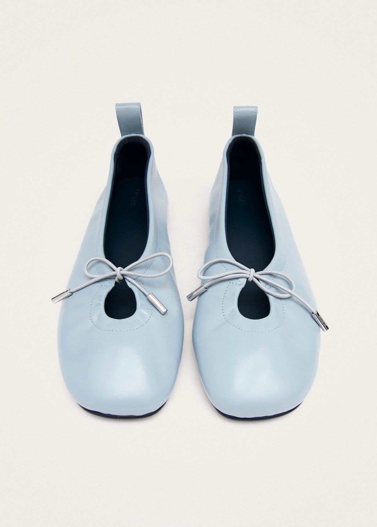 Rosalind Ballerine in Pelle Blu