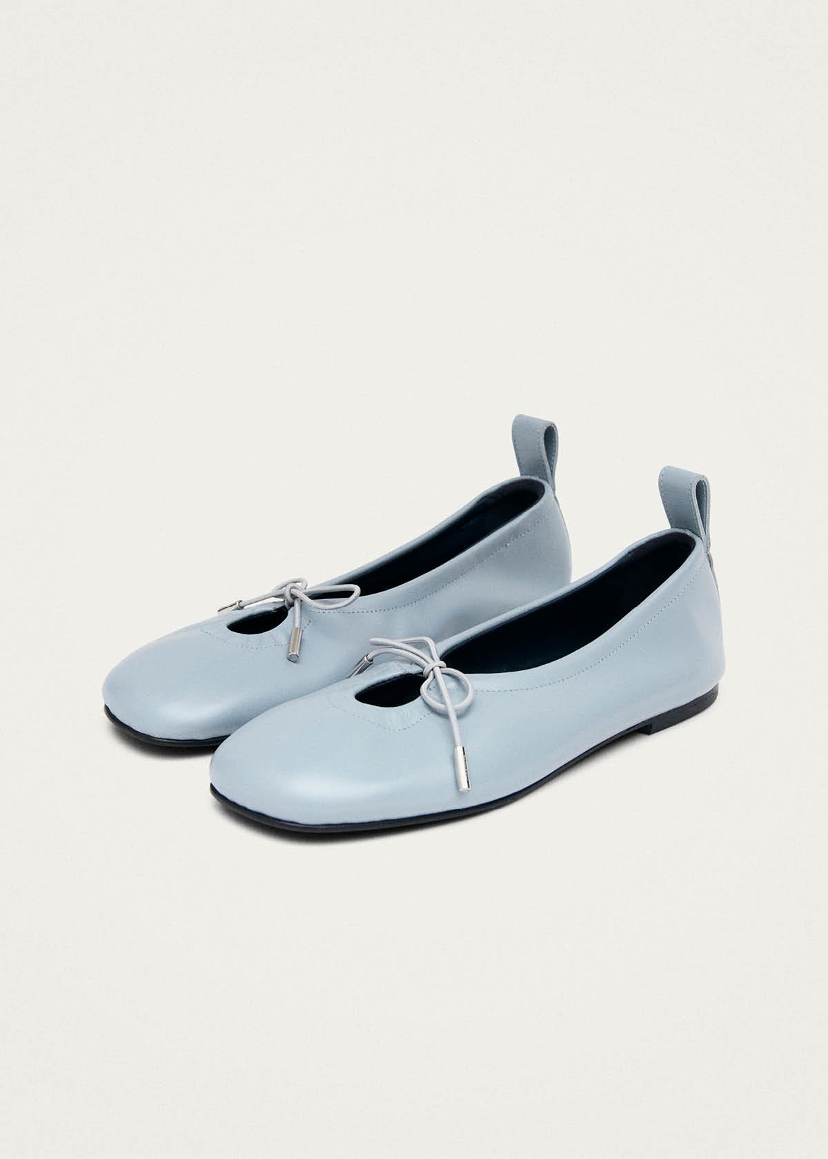Rosalind Ballerine in Pelle Blu