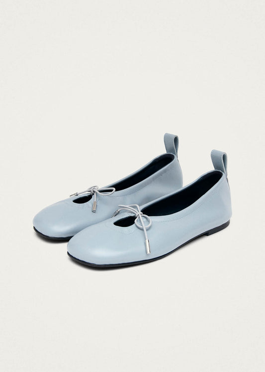 Rosalind Ballerines en Cuir Bleu-image