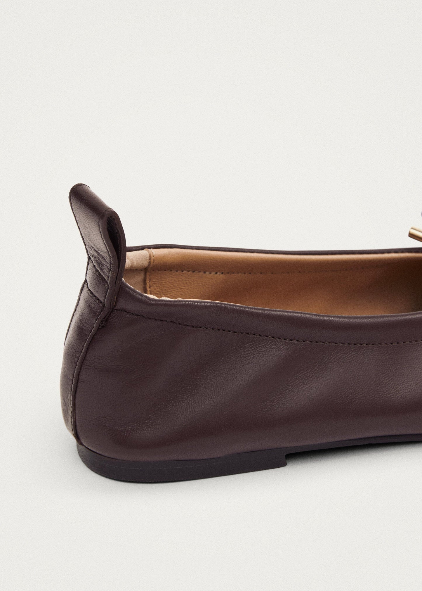 Rosalind Brown Leather Ballet Flats