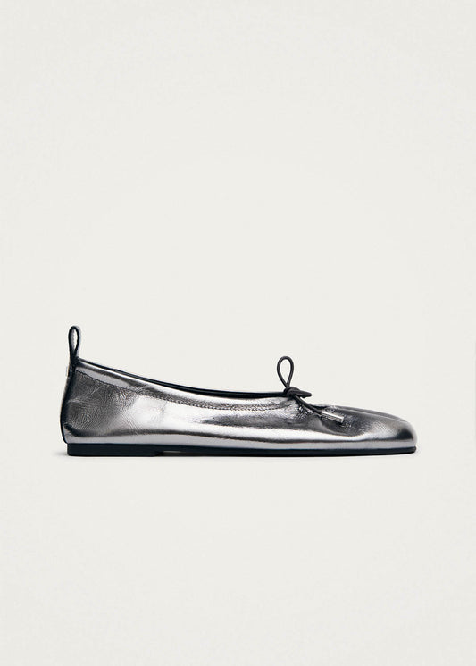 Rosalind Gun Leather Ballet Flats-image