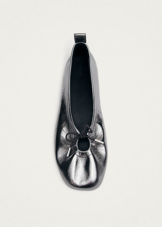 Rosalind Ballerines en Cuir Gun