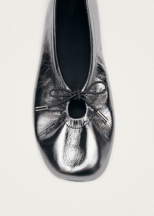 Rosalind Gun Leather Ballet Flats-image