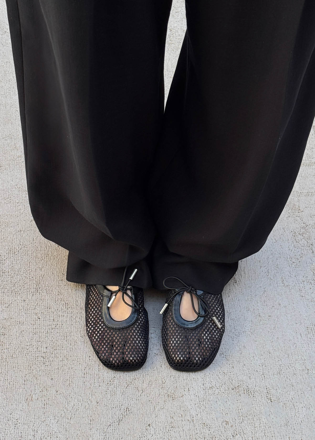Ballerines Rosalind en maille noire