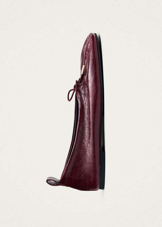 Rosalind Burgundy Patent Leather Ballet Flats-image