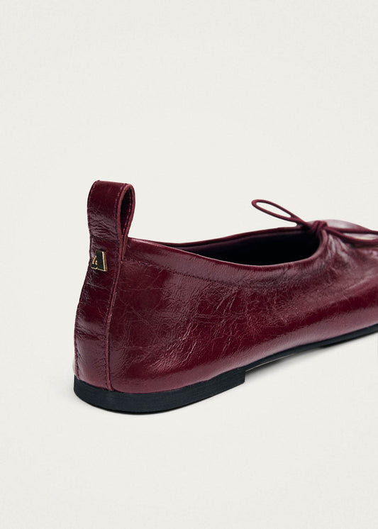 Rosalind Burgundy Patent Leather Ballet Flats-image