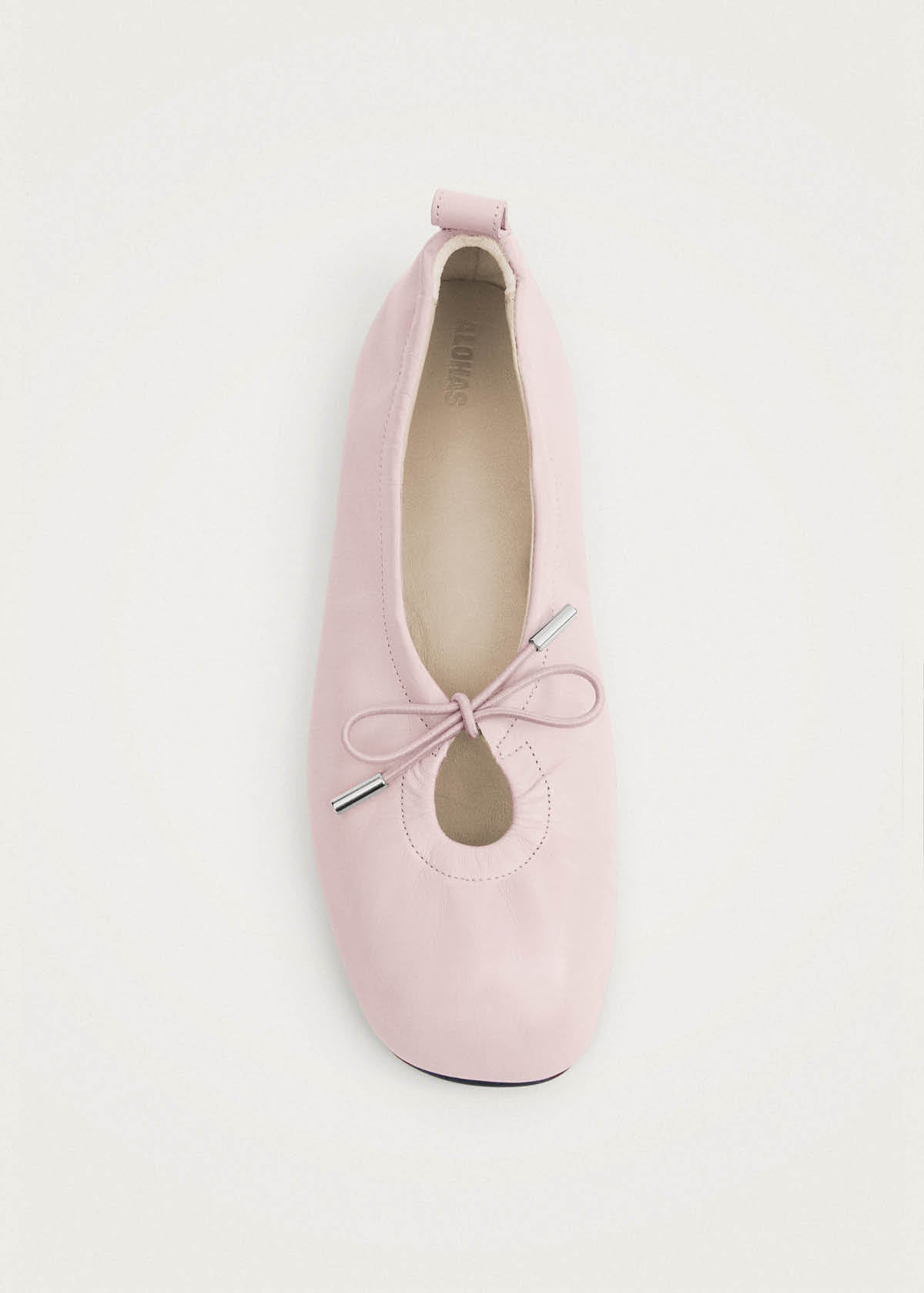 Rosalind Pale Pink Leather Ballet Flats