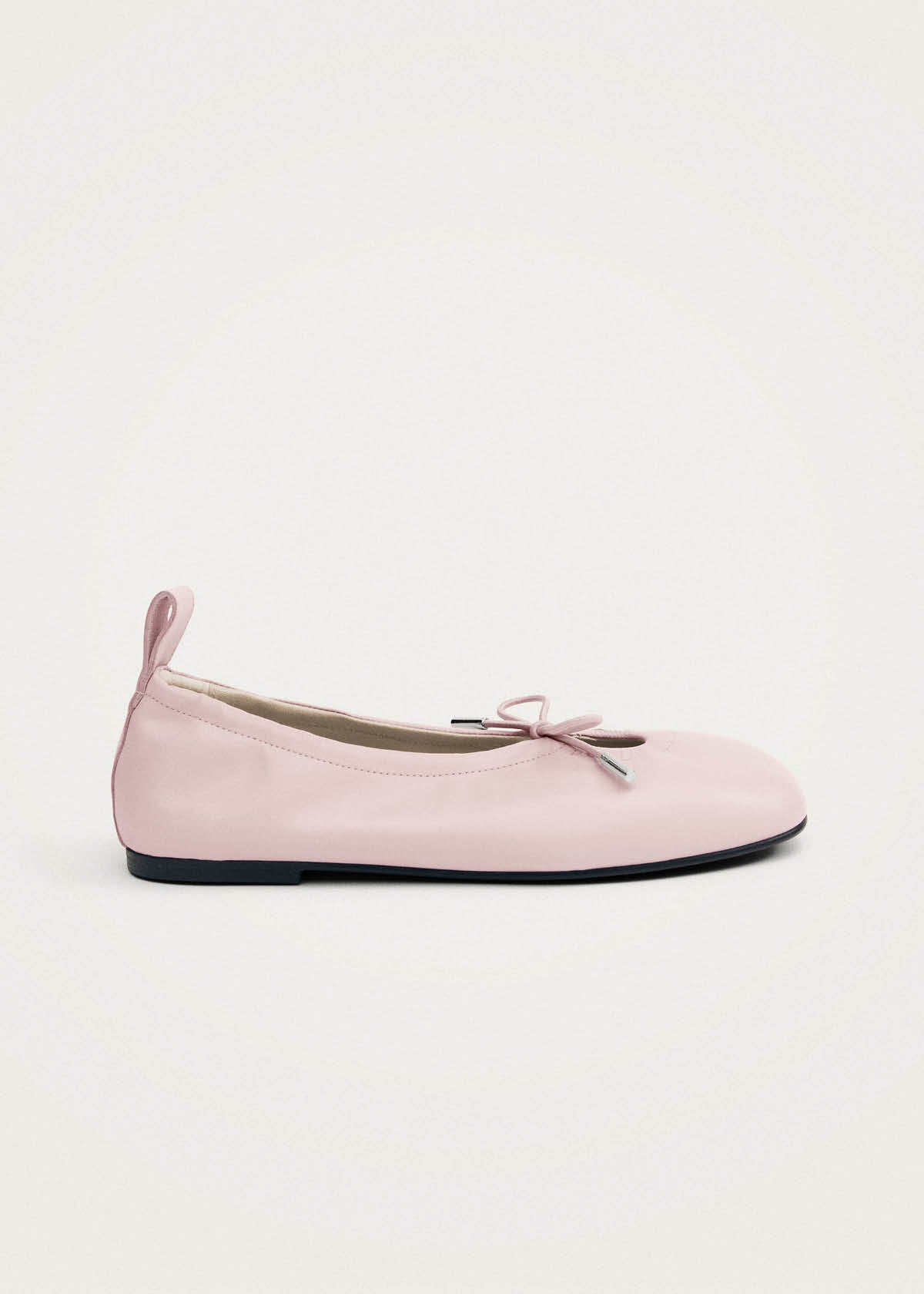 Rosalind Pale Pink Leather Ballet Flats