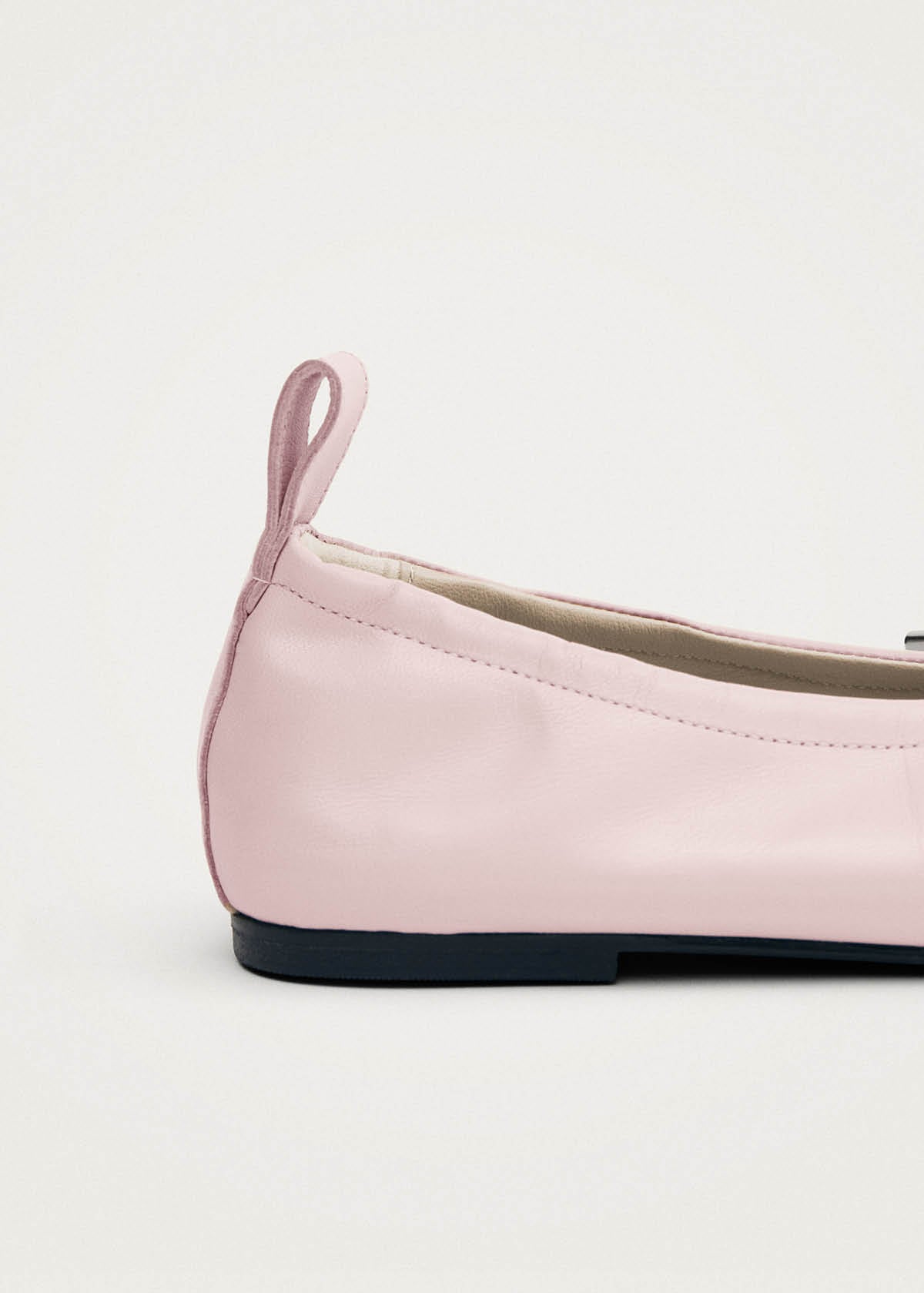 Rosalind Pale Pink Leather Ballet Flats