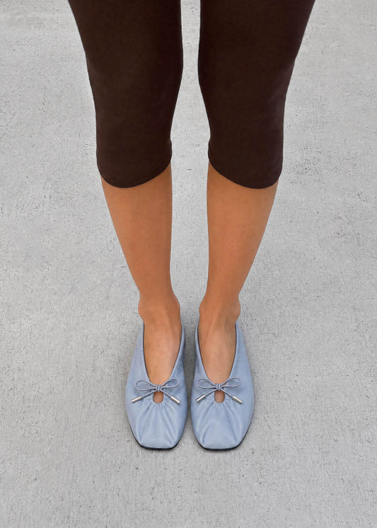 Rosalind Sheen Denim Blue Ballet Flats-image