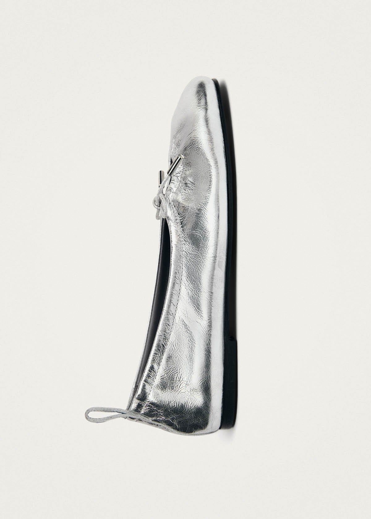 Rosalind Shimmer Bailarinas de Cuero Color Plata