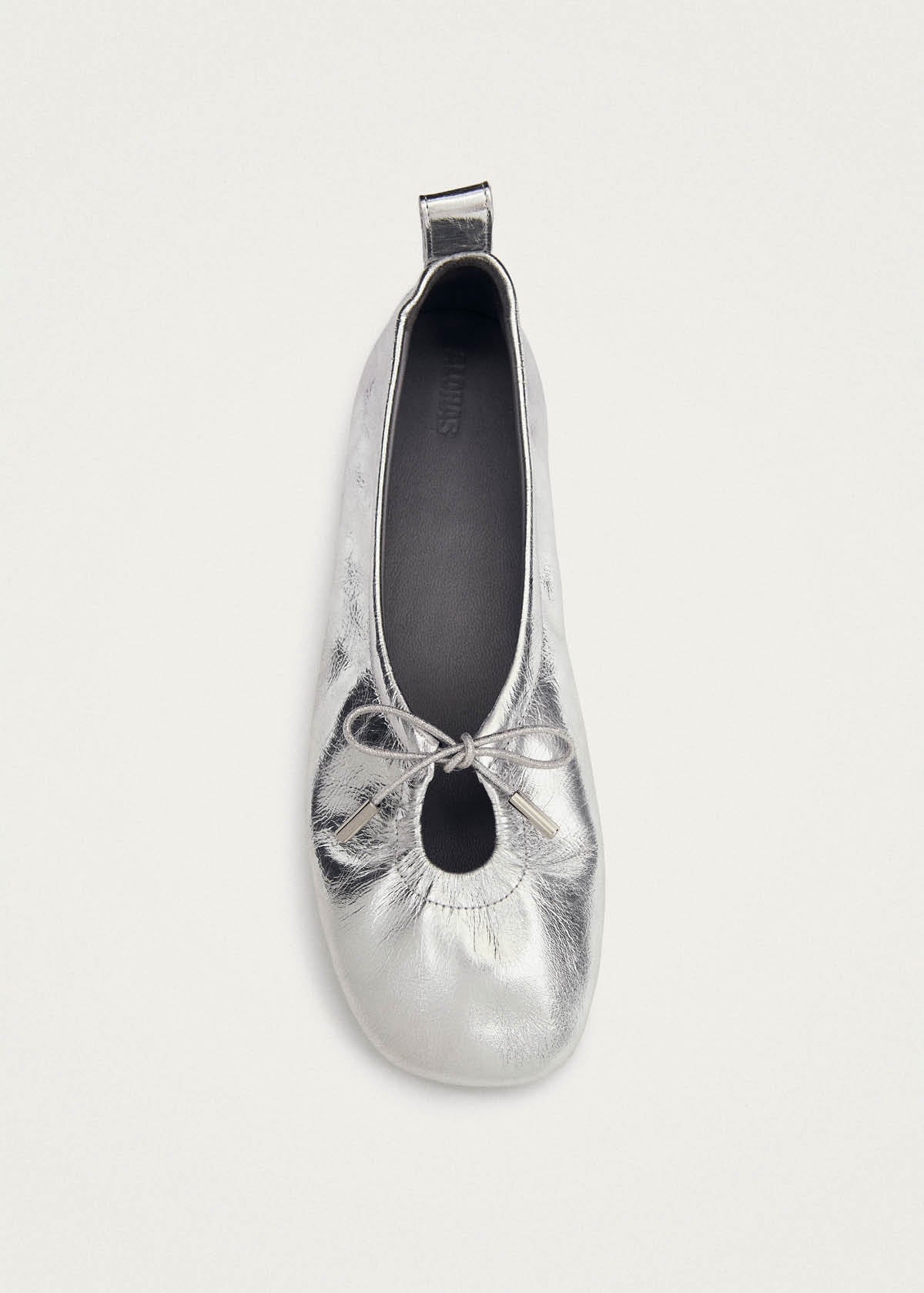 Rosalind Shimmer Bailarinas de Cuero Color Plata