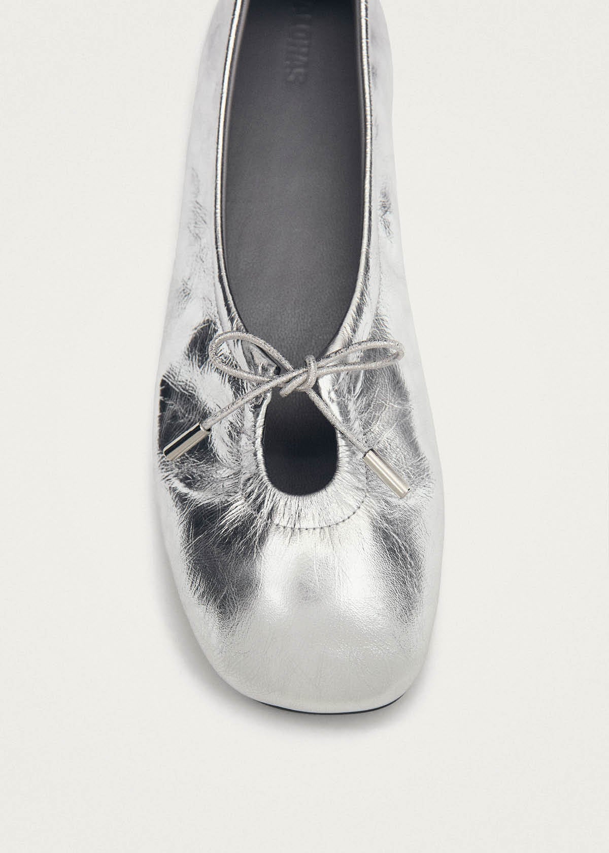 Rosalind Shimmer Bailarinas de Cuero Color Plata