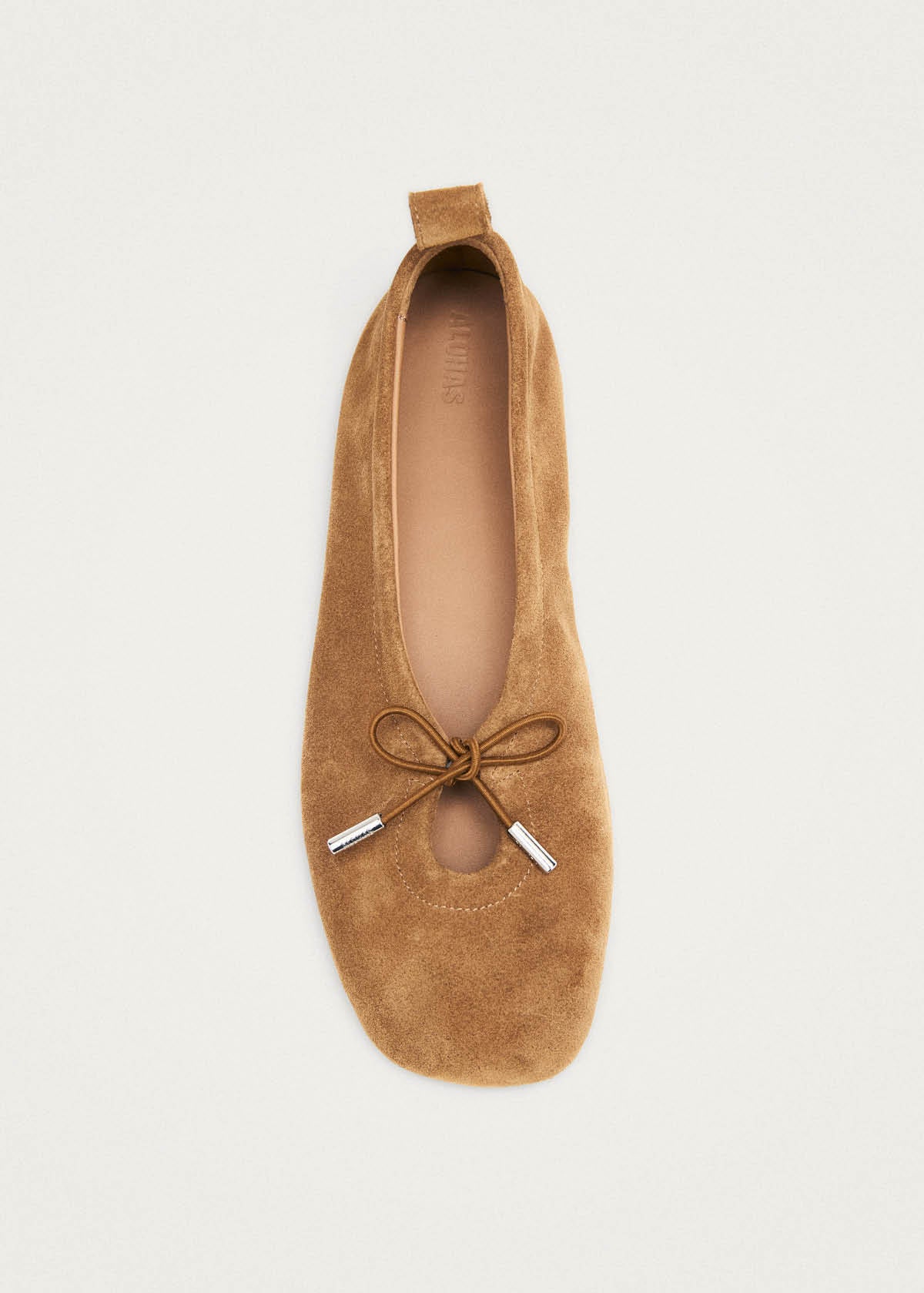 Rosalind Ballerines en Cuir Suédé Tan