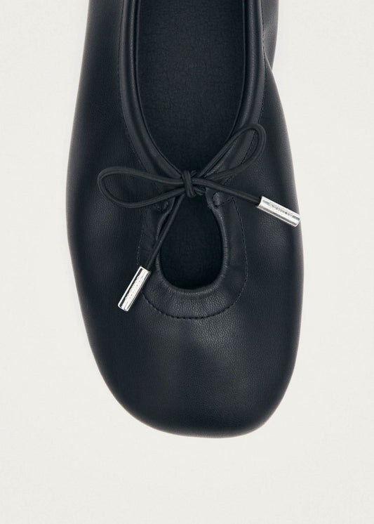 Rosalind Vegan Ballerine in Pelle Vegana Nera-image