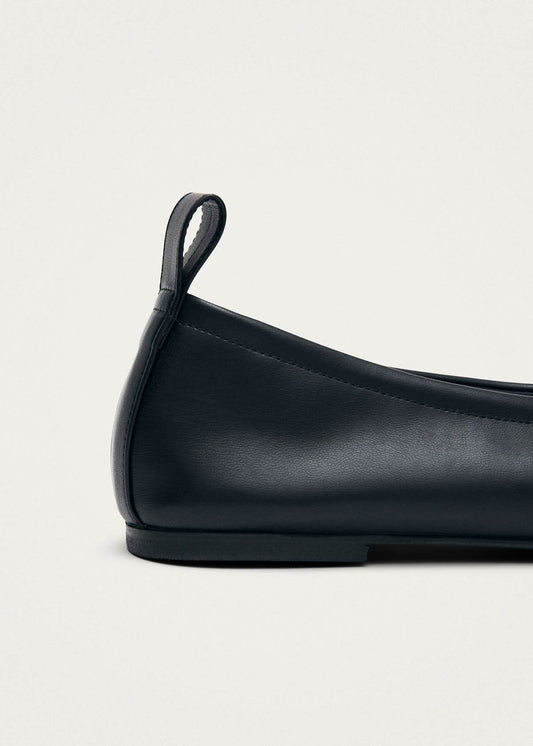 Rosalind Vegan Ballerine in Pelle Vegana Nera-image