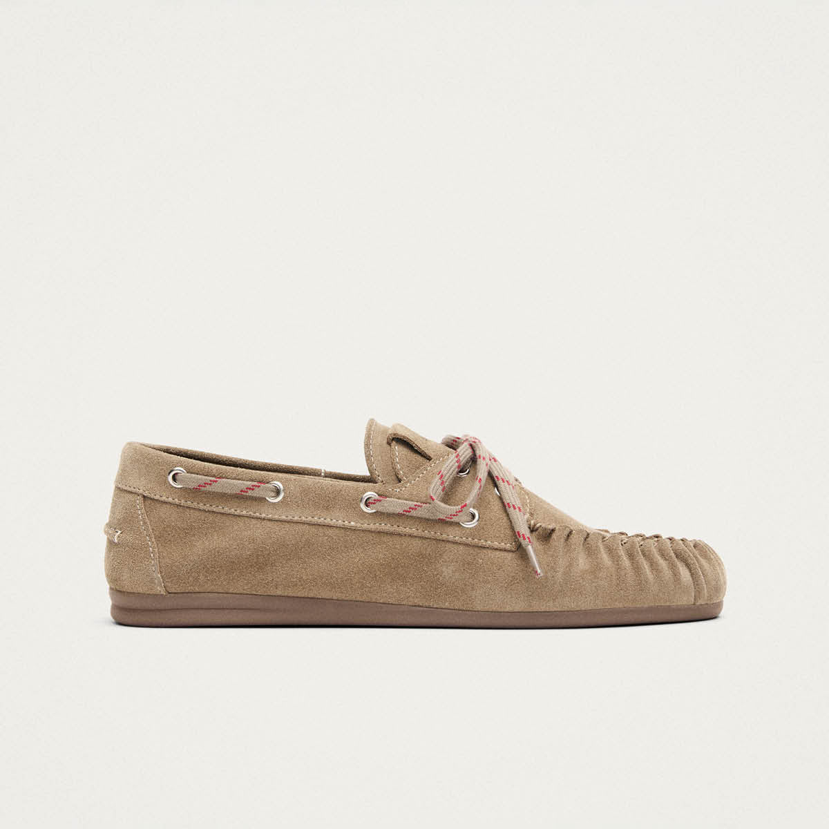 Rowan Sporty Mocasines de Ante Beige y Cuero