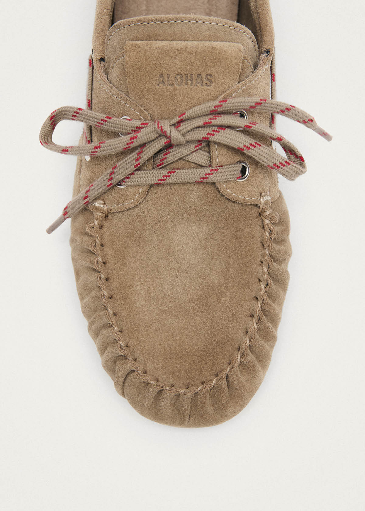 Rowan Sporty Mocasines de Ante Beige y Cuero