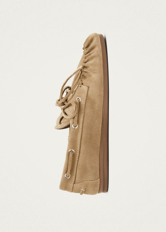 Rowan Suede Beige Leather Loafers-image