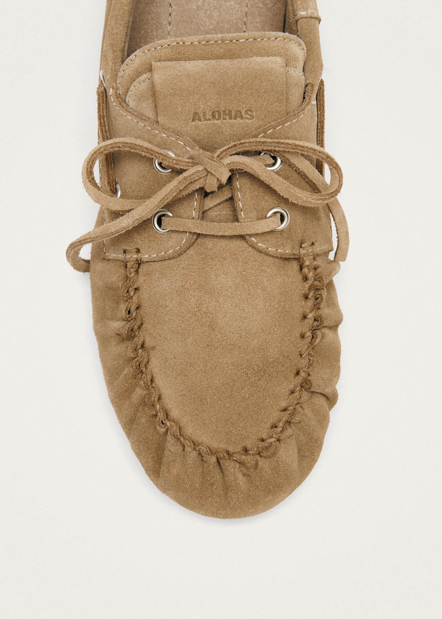 Rowan Suede Beige Leather Loafers