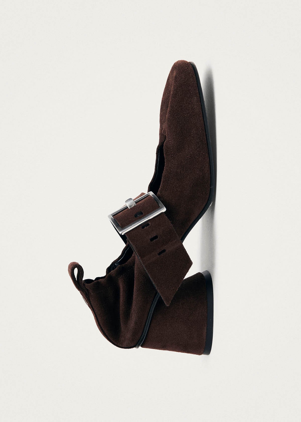 Rowena Suede Brown Leather Pumps