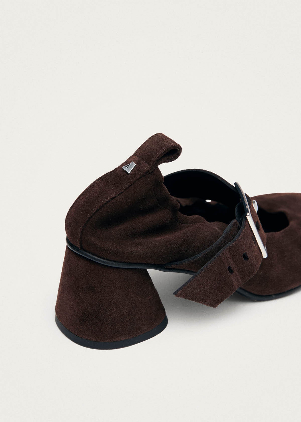 Rowena Suede Brown Leather Pumps