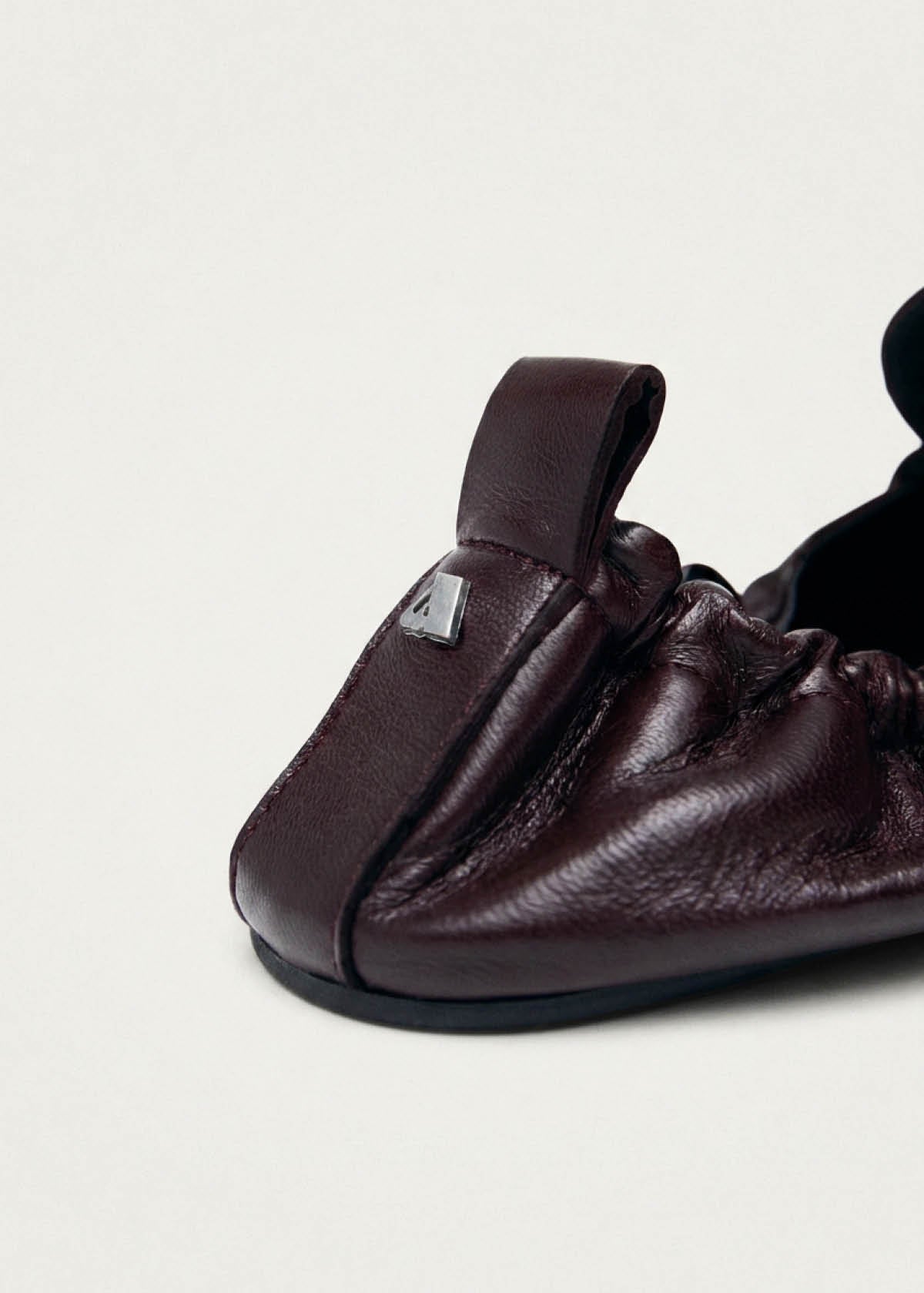 Mocasines de cuero burdeos Sage