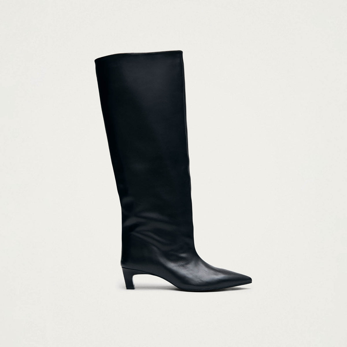Samia Black Leather Boots