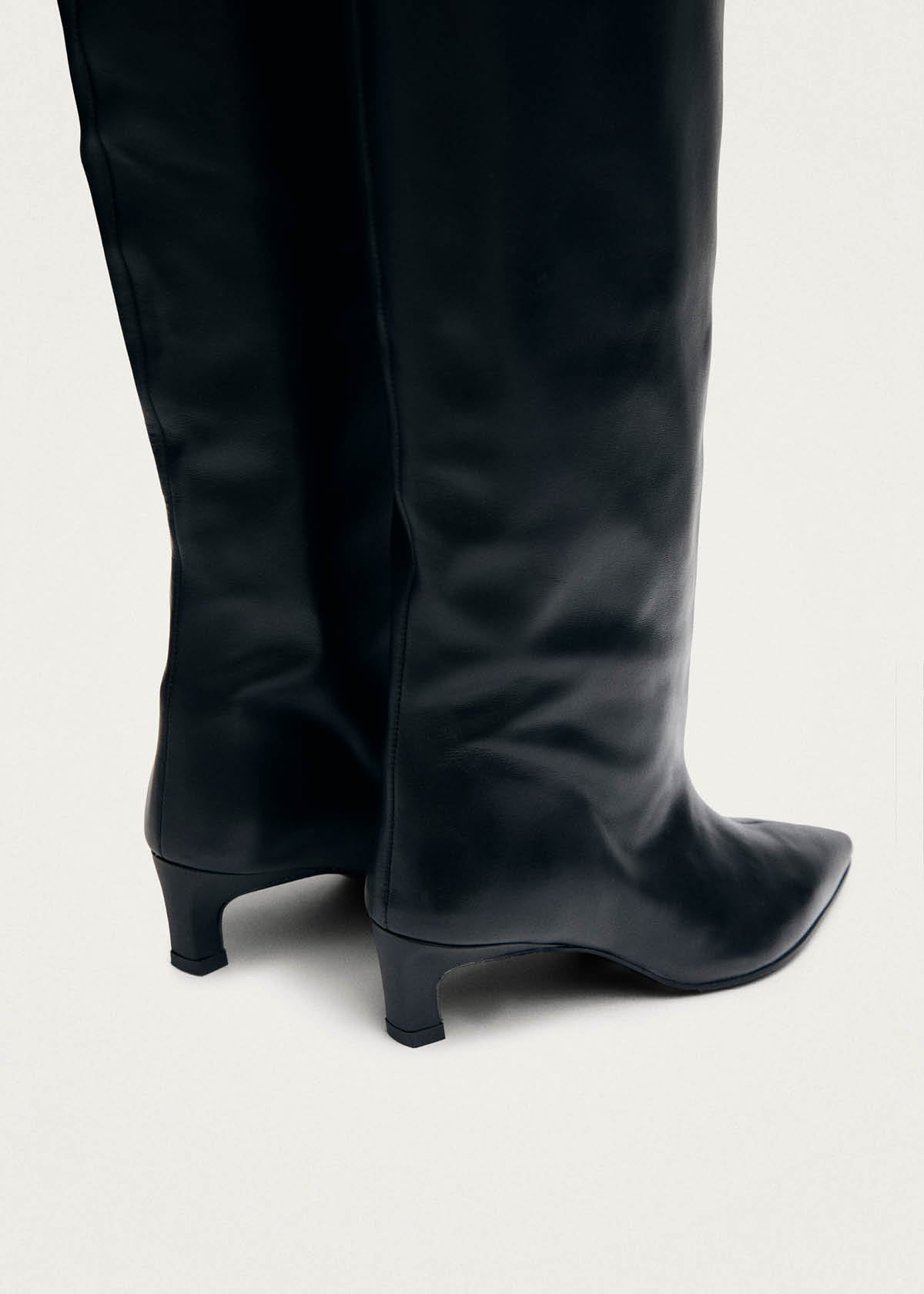 Samia Black Leather Boots