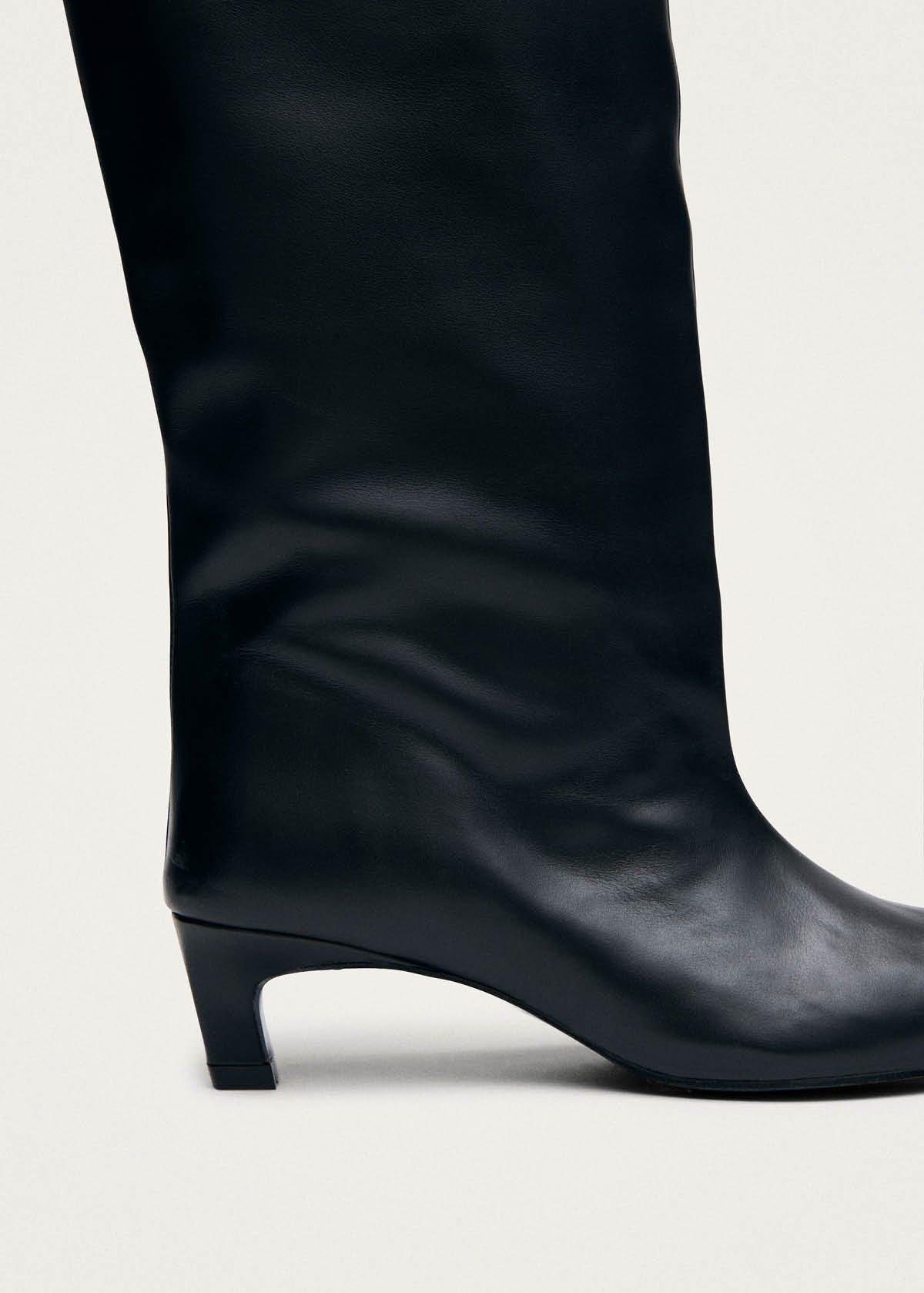 Samia Black Leather Boots