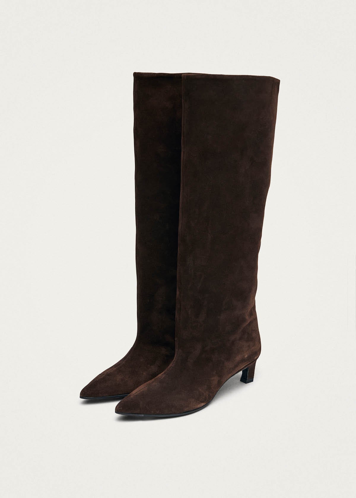Samia Suede Brown Leather Boots