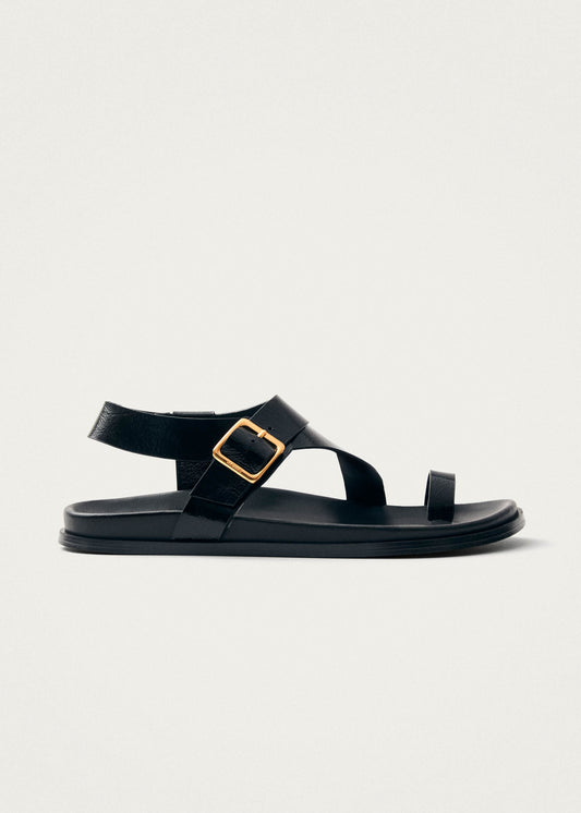 Siren Onix Black Leather Sandals-image