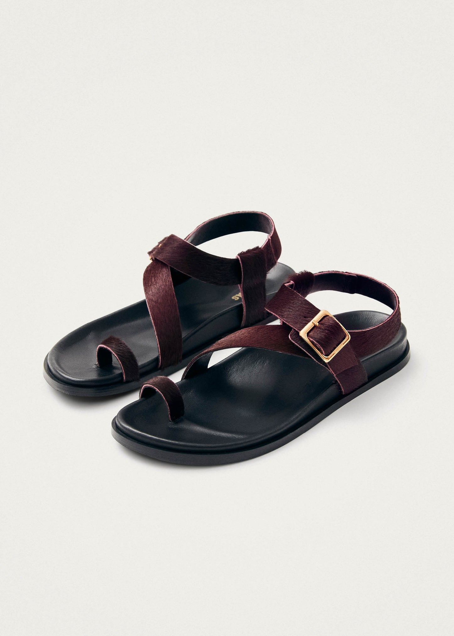 Siren Soft Sandalias de Cuero Burdeos