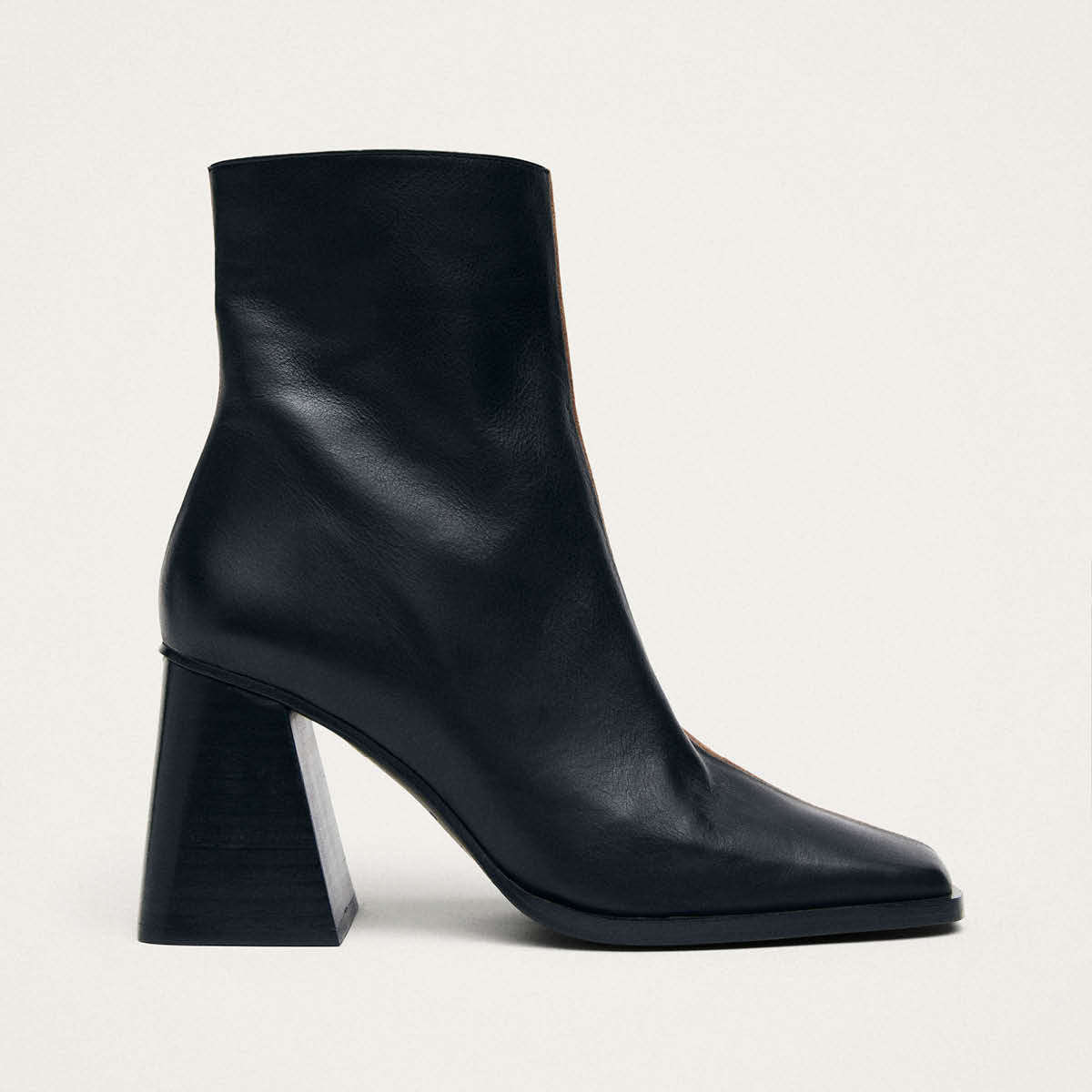South Bicolor Schwarze Braune Leder Stiefeletten