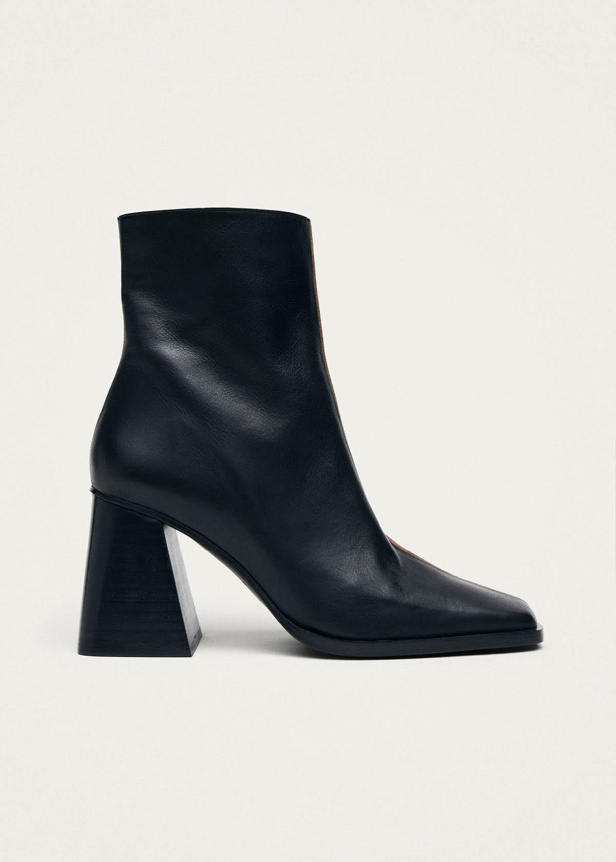 South Bicolor Schwarze Braune Leder Stiefeletten
