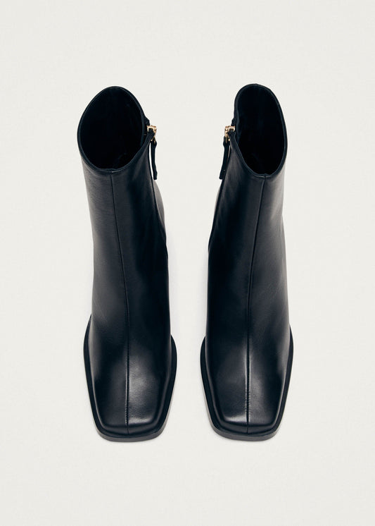 South Bottines en cuir noir-image