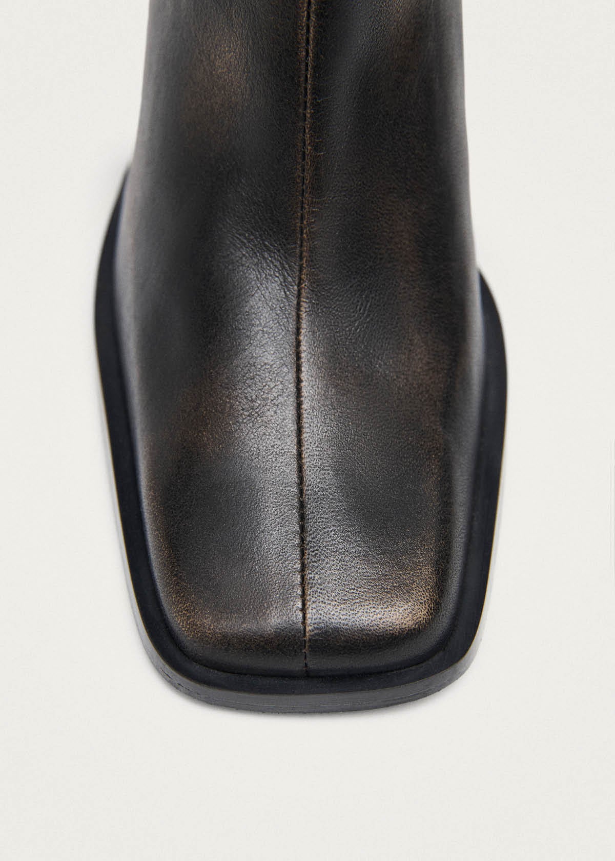 South Vintage Effect Brown Ankle Boots
