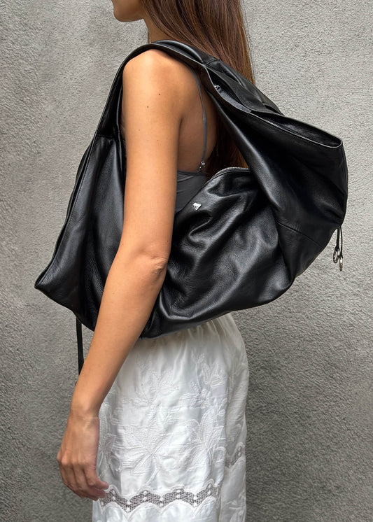 Sue Black Leather Bag-image