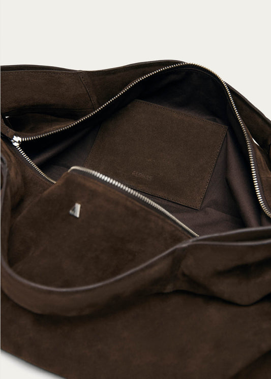 Sue Suede Brown Leather Bag-image