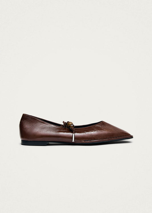 Sway Beads Ballerine in Pelle Marrone-image