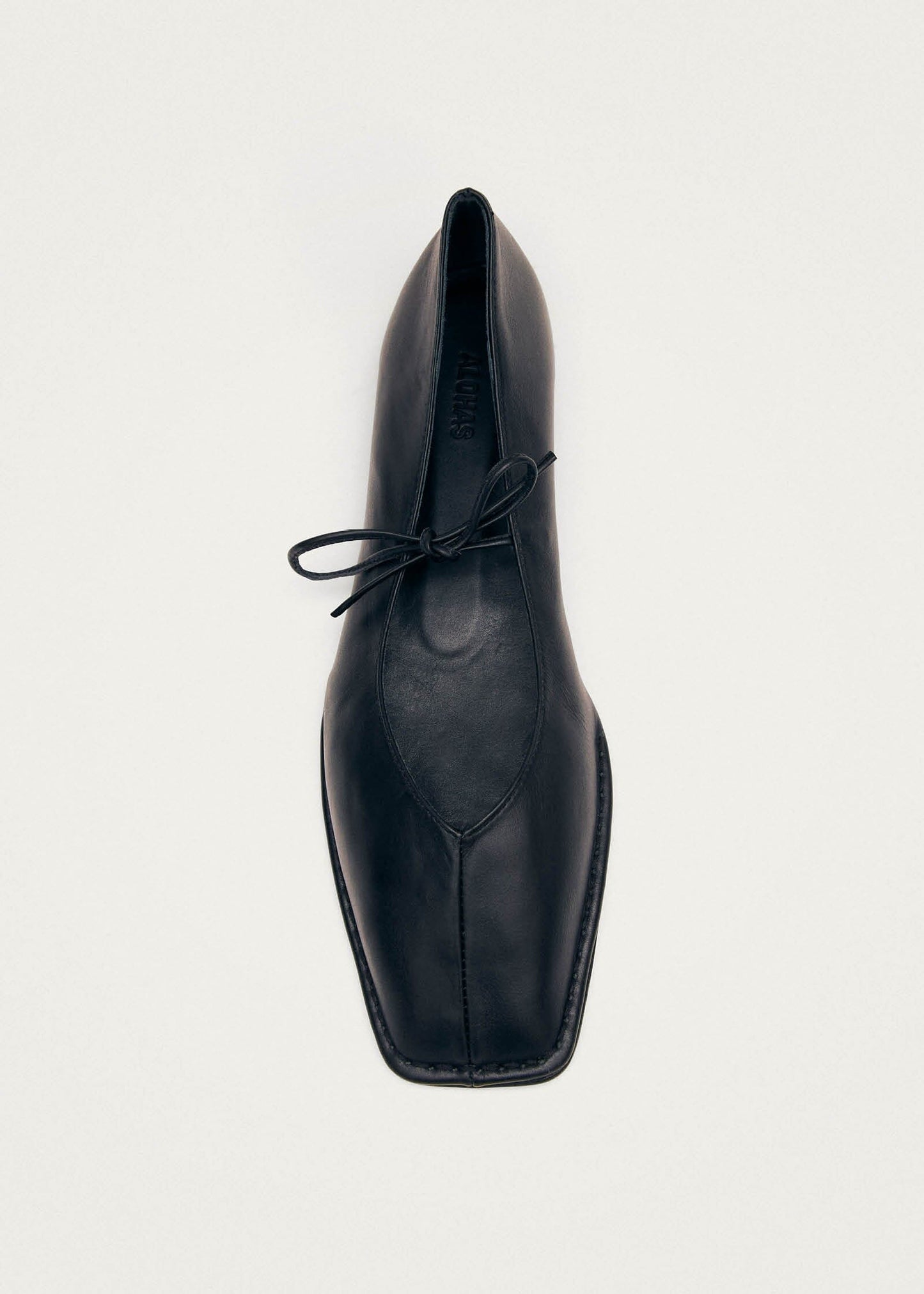 Sway Black Leather Ballet Flats Ballet Flats ALOHAS