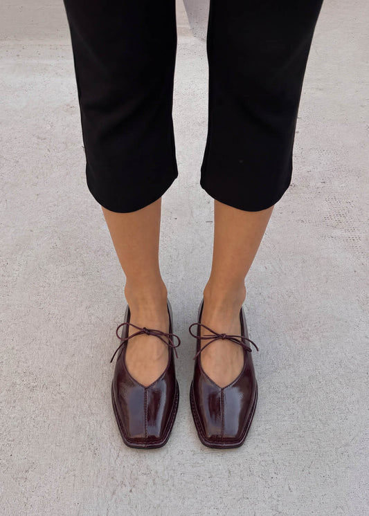 Sway Ballerine in Pelle Bordeaux-image