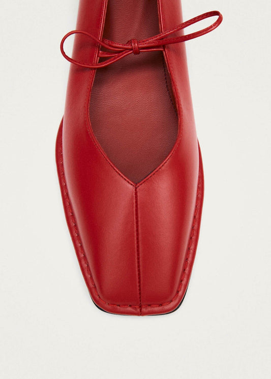 Sway Ballerines en Cuir Rouge-image