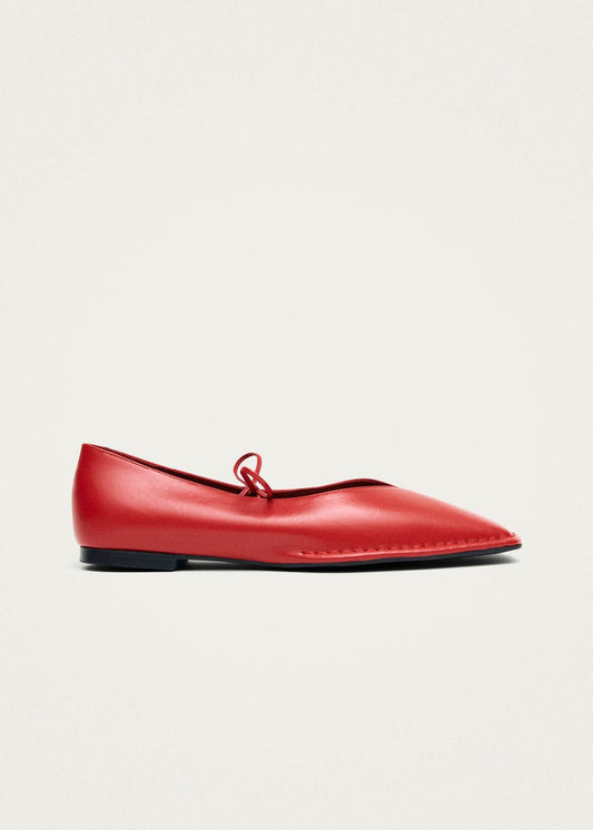 Sway Ballerines en Cuir Rouge-image