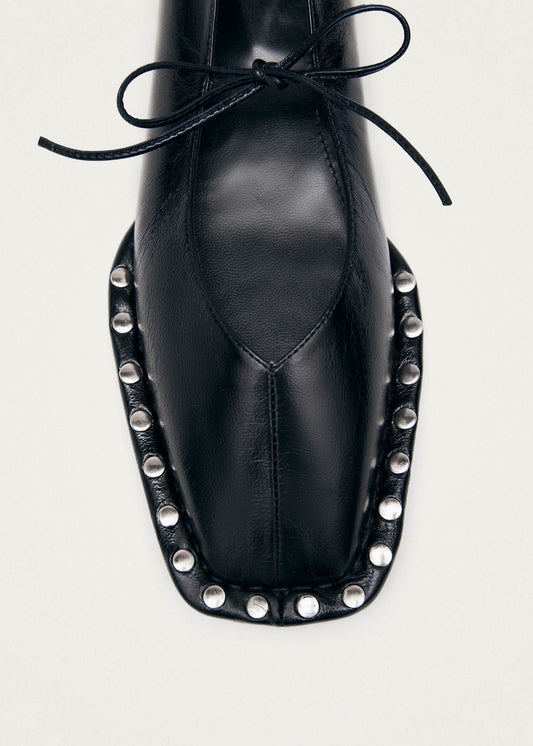 Sway Studs Ballerines en Cuir Noir-image