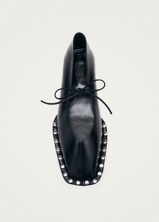 Sway Studs Ballerines en Cuir Noir-image