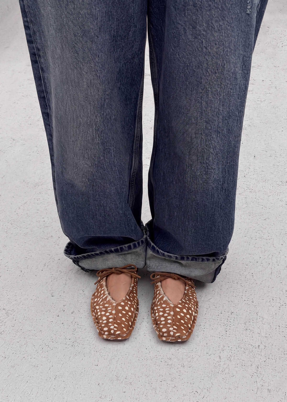 Sway Soft Deer Brown Leather Ballet Flats