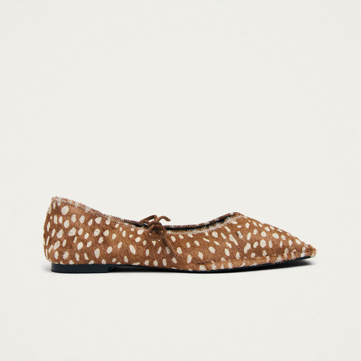 Sway Soft Deer Brown Leather Ballet Flats