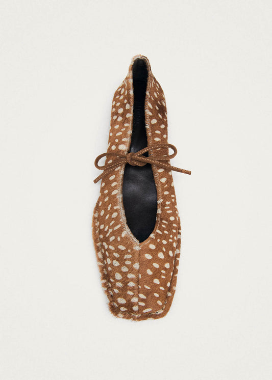 Sway Soft Deer Brown Leather Ballet Flats