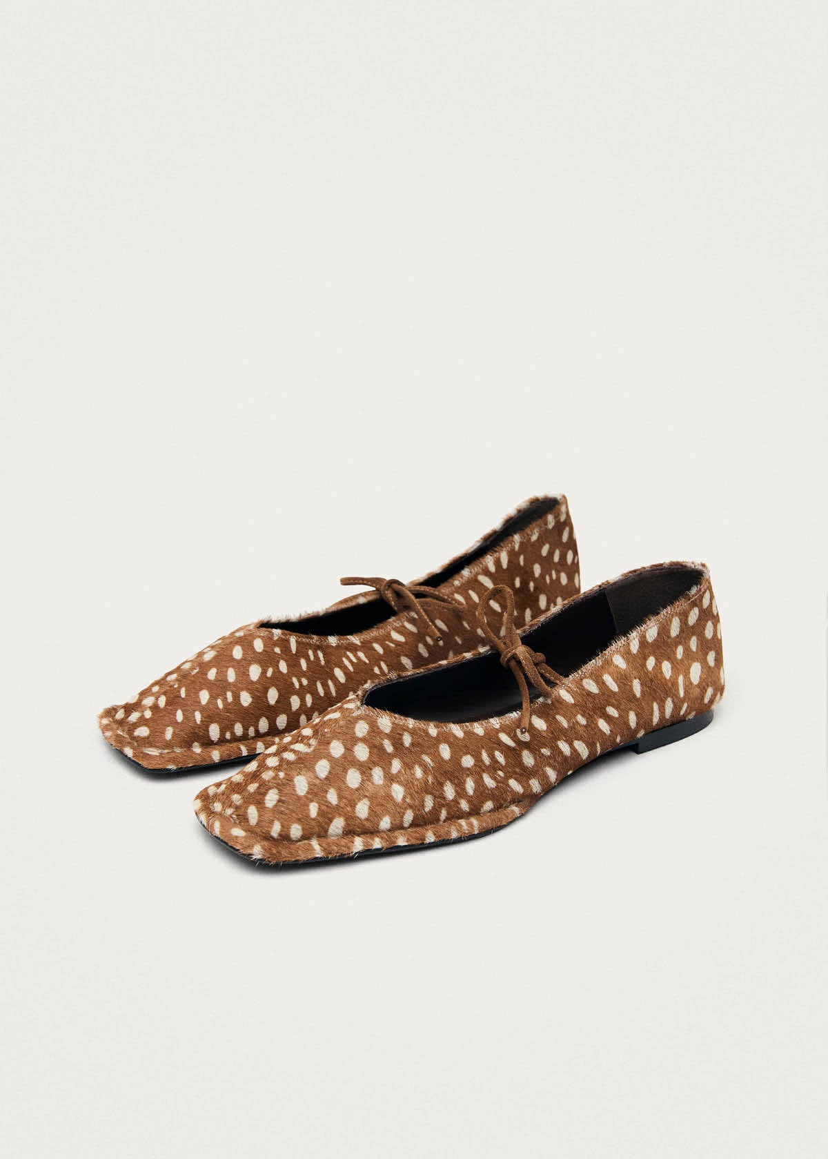 Sway Soft Deer Brown Leather Ballet Flats